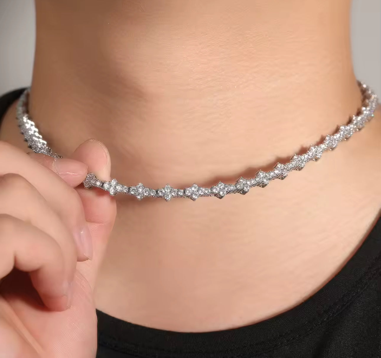 All Flower Tennis Chain