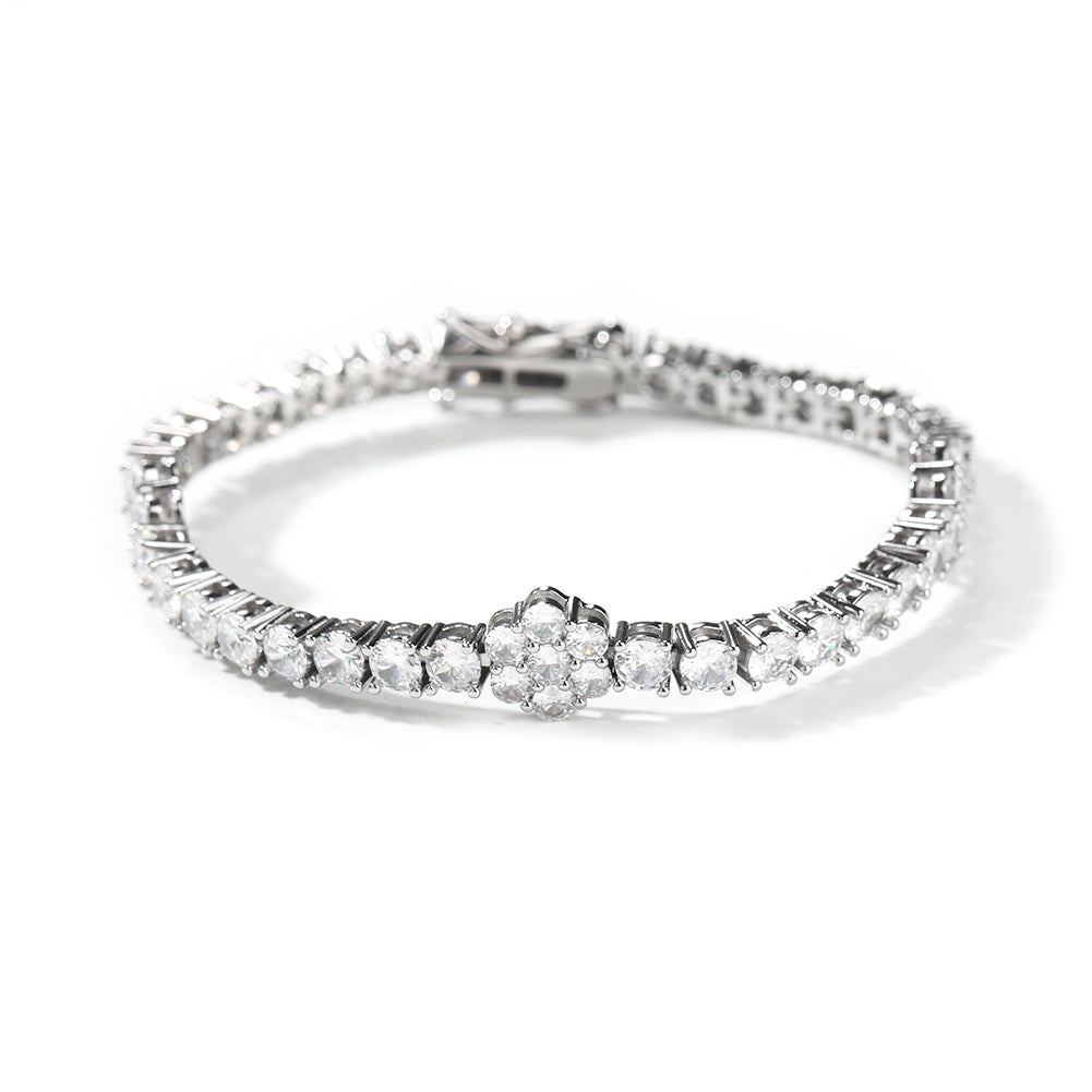 Iced Flower Tennis Choker