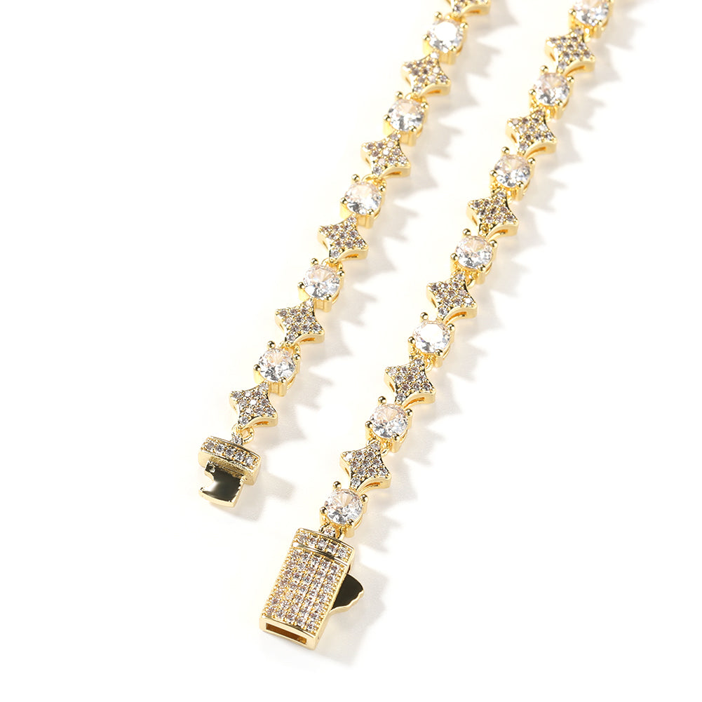 Iced Stared Tennis Chain