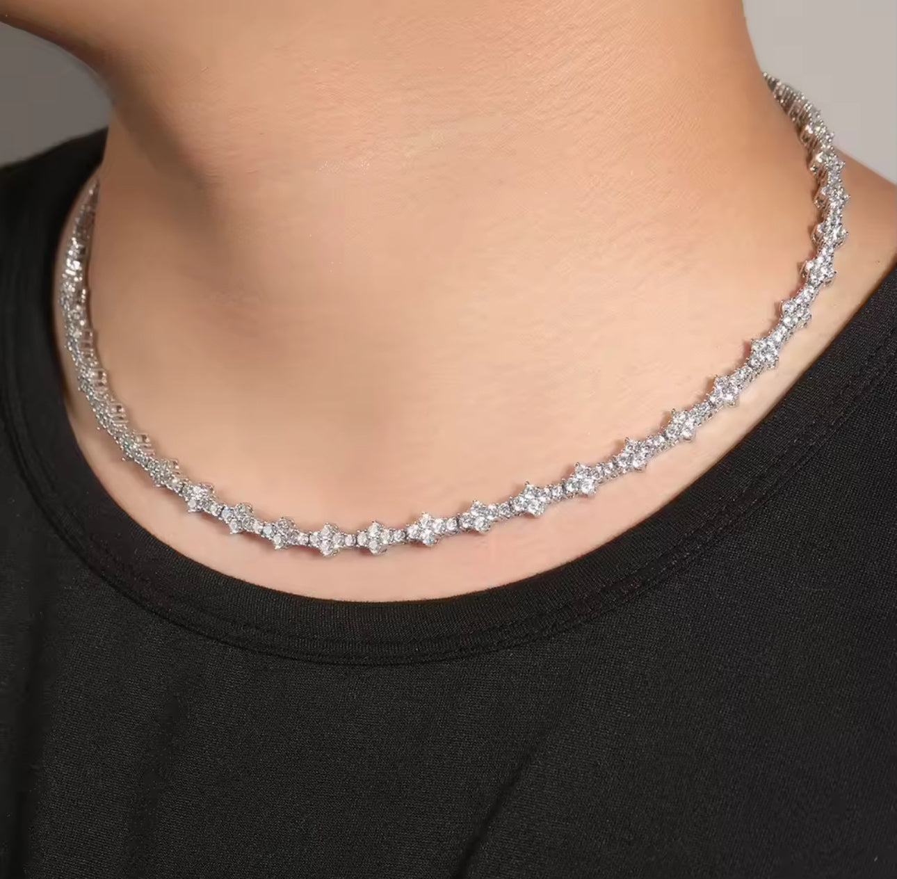 All Flower Tennis Chain