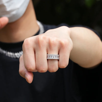 Luxury Crystal Eternity Band Ring