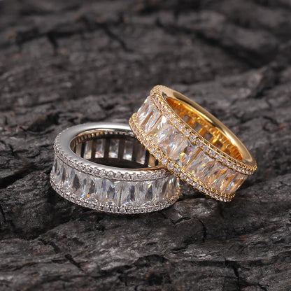 Luxury Crystal Eternity Band Ring