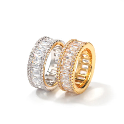 Luxury Crystal Eternity Band Ring
