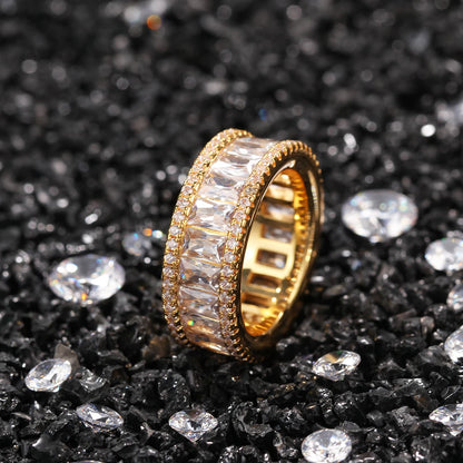 Luxury Crystal Eternity Band Ring