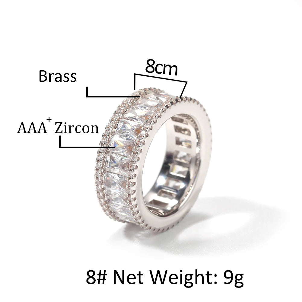 Luxury Crystal Eternity Band Ring