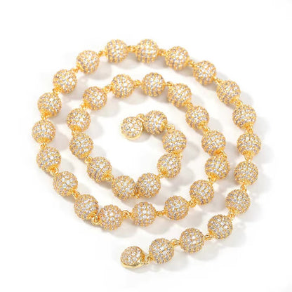 Iced Ball Chain Necklace