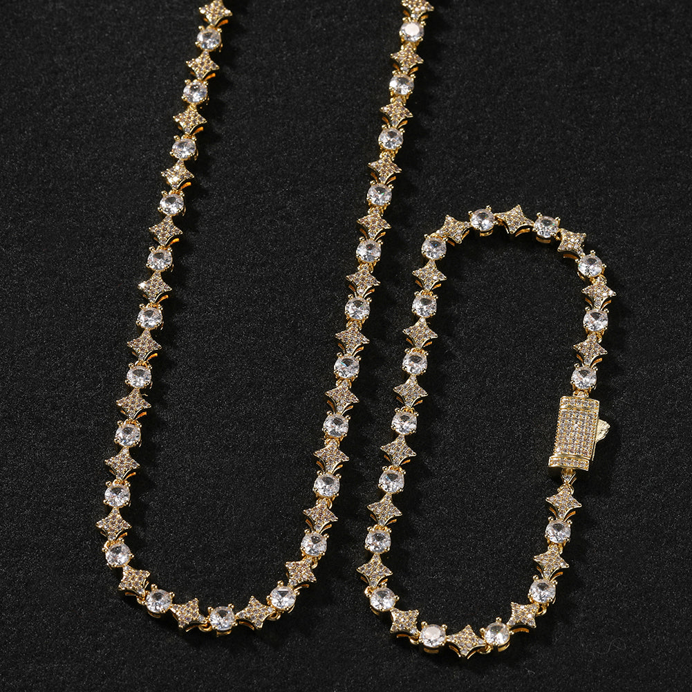 Iced Stared Tennis Chain