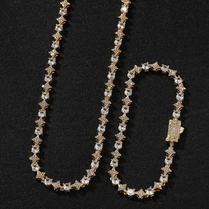 Iced Stared Tennis Chain