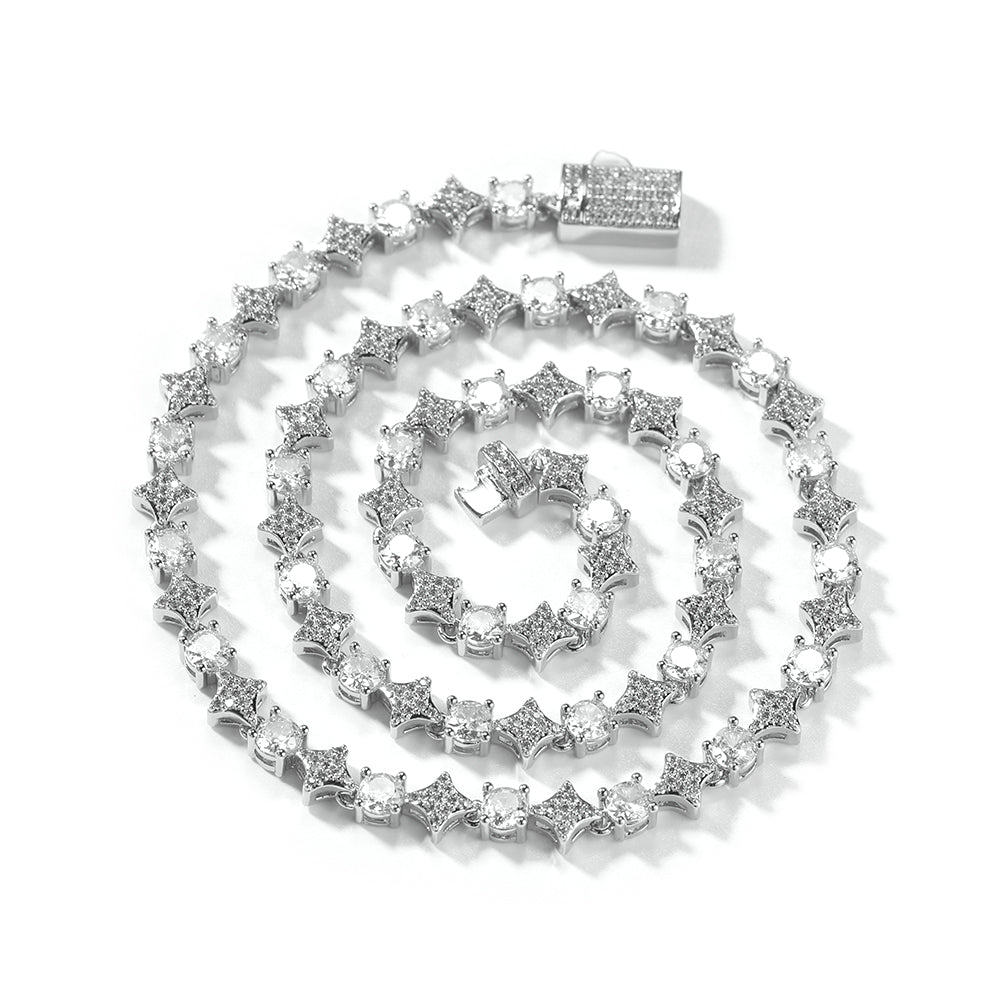 Iced Stared Tennis Chain