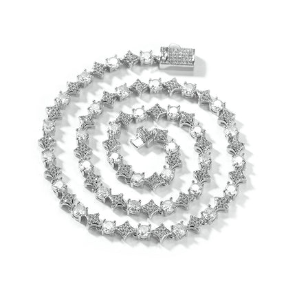 Iced Stared Tennis Chain