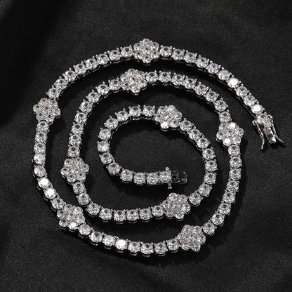 Iced Flower Tennis Choker