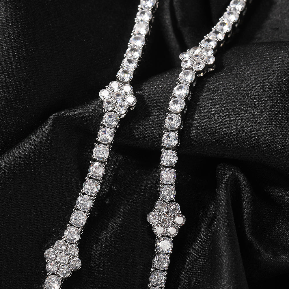 Iced Flower Tennis Choker