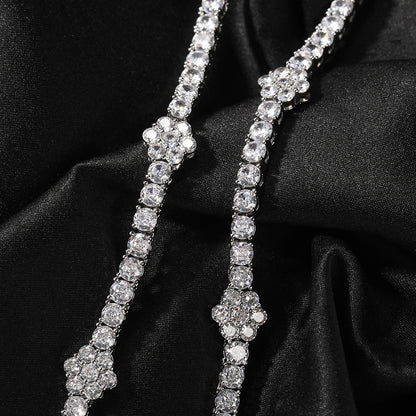 Iced Flower Tennis Choker