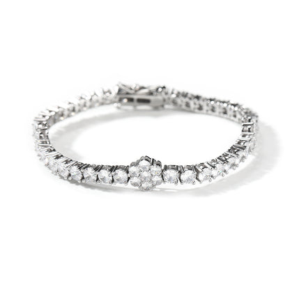 Iced Flower Tennis Choker