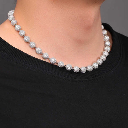 Iced Ball Chain Necklace