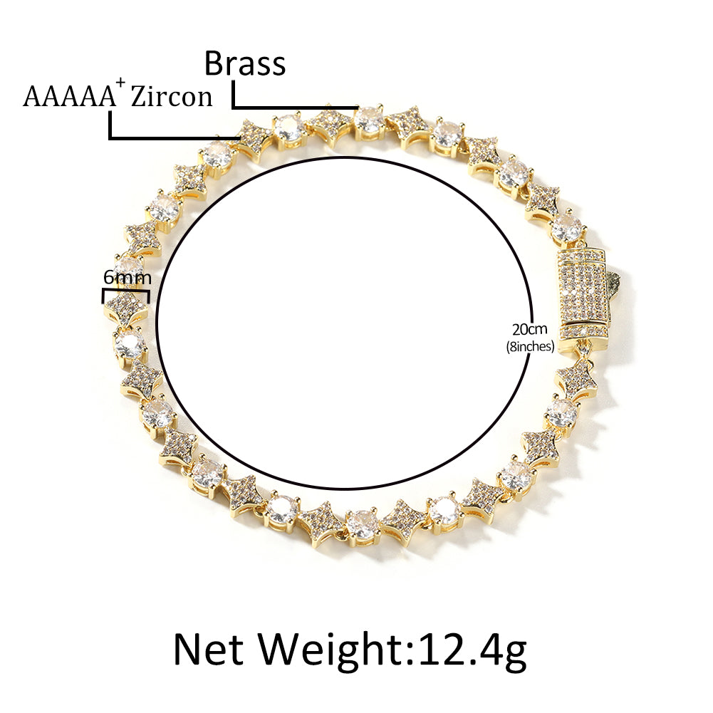 Iced Stared Tennis Chain