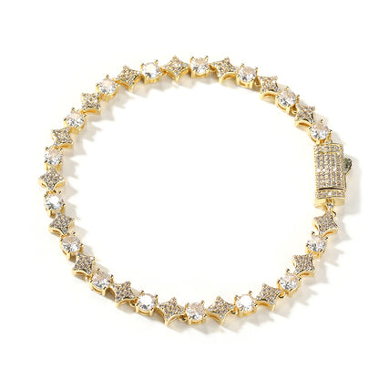 Iced Stared Tennis Chain