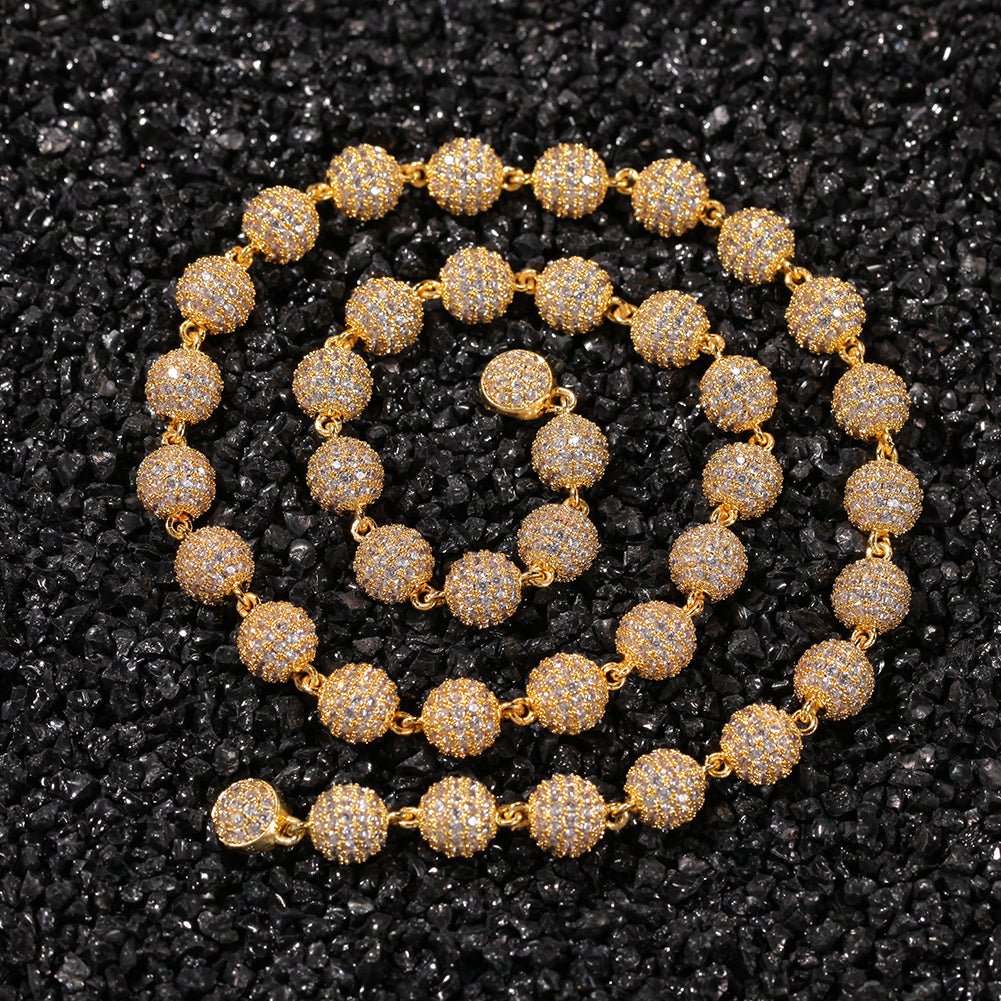 Iced Ball Chain Necklace