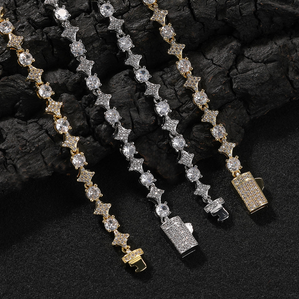 Iced Stared Tennis Chain