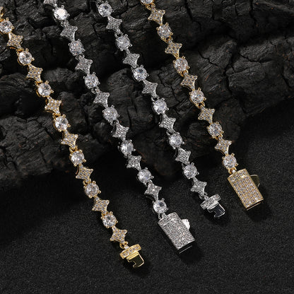 Iced Stared Tennis Chain