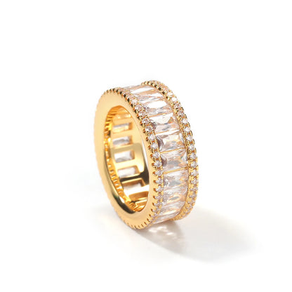 Luxury Crystal Eternity Band Ring